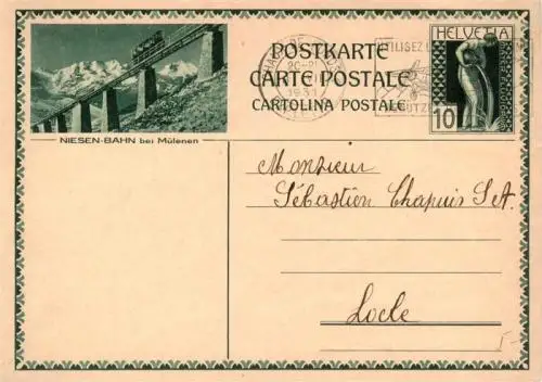 AK / Ansichtskarte  Muelenen_BE Niesenbahn