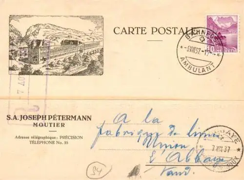 AK / Ansichtskarte  Moutier_BE Panorama SA Joseph Petermann