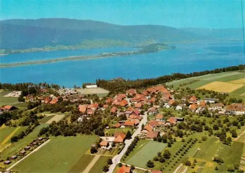 AK / Ansichtskarte  Vinelz_BE am Bielersee Fliegeraufnahme