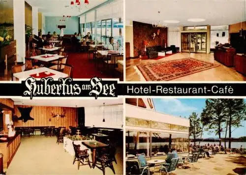 AK / Ansichtskarte  Ratzeburg Hubertus am See Hotel Restaurant Cafe Gastraeume Freiterrasse