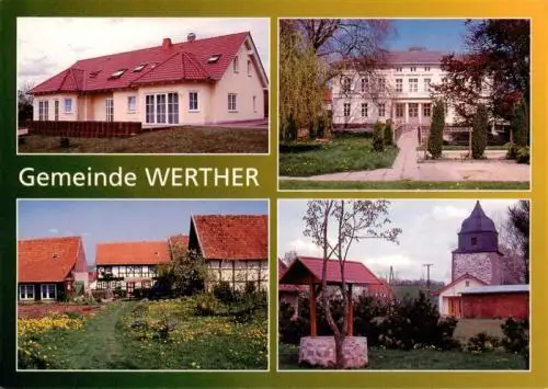 AK / Ansichtskarte  Werther_Nordhausen OT Guenzerode Sozialstation Werther Schloss OT Puetzlingen OT Kleinwechsungen