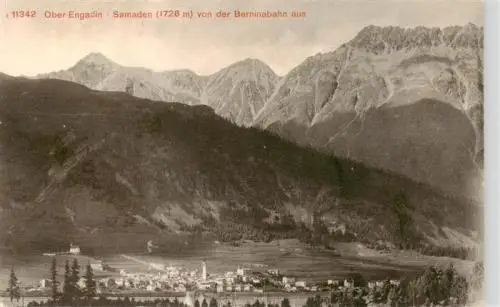 AK / Ansichtskarte  Samaden Blick von der Berninabahn