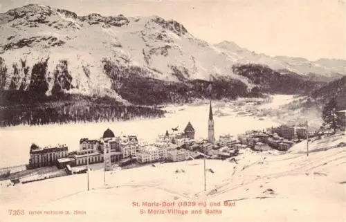 AK / Ansichtskarte  St_Moritz__SANKT_MORITZ_GR Dorf und Bad 