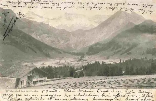 AK / Ansichtskarte  Adelboden_BE Panorama Blick gegen Wildstrubel Berner Alpen