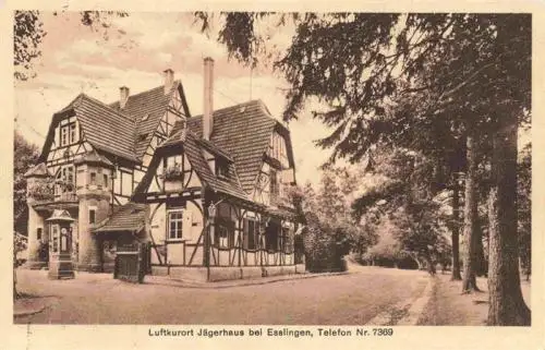 AK / Ansichtskarte  Jaegerhaus_Esslingen Hotel Gaststaette Luftkurort