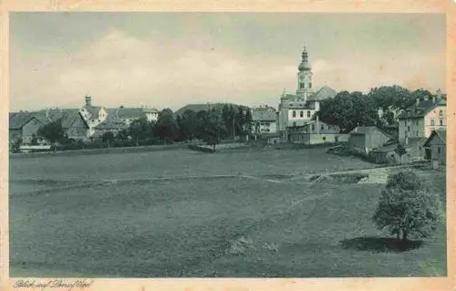 AK / Ansichtskarte  Lenzfried_Kempten_Allgaeu Ortsansicht mit Kirche Kupfertiefdruck