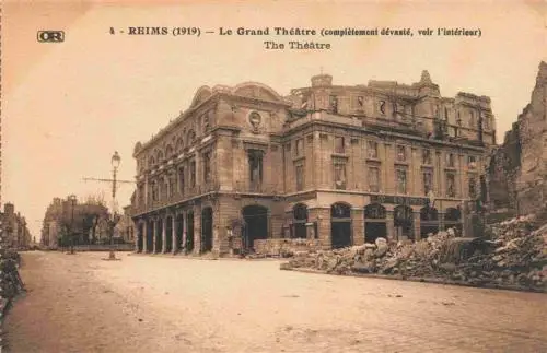 AK / Ansichtskarte  REIMS_51 Grand Théâtre Truemmer 1. Weltkrieg