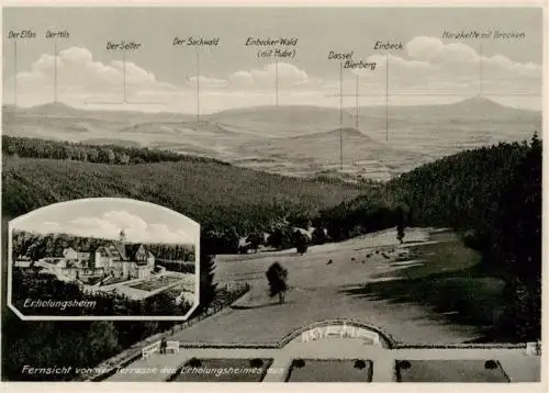 AK / Ansichtskarte  Dassel_Solling Erholungsheim Blick von der Terrasse des Erholungsheimes