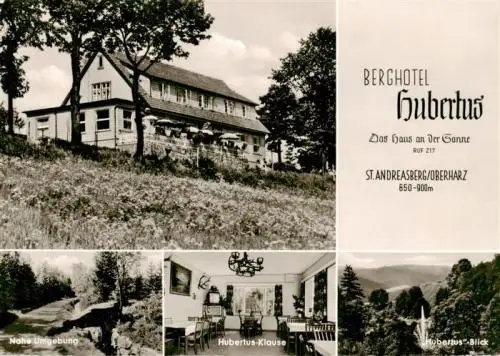 AK / Ansichtskarte  St_Andreasberg_Harz Berghotel Hubertus Nahe Hubertus Klause Hubertus Blick