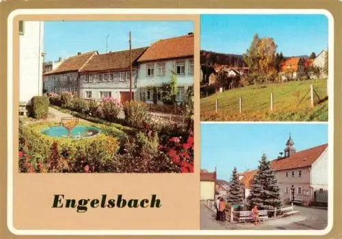 AK / Ansichtskarte  Engelsbach_Leinatal_Thueringen Hauptstrasse Teilansicht Dorfstrasse