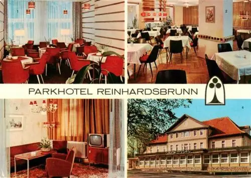 AK / Ansichtskarte  Reinhardsbrunn Parkhotel Gastraeume