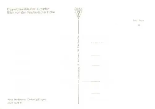 AK / Ansichtskarte  Dippoldiswalde_Osterzgebirge Blick von der Reichsstaedter Hoehe