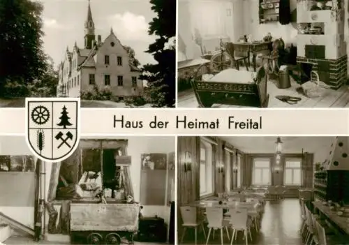 AK / Ansichtskarte  Freital haus der Heimat Gastraeume Kaminzimmer