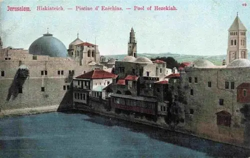 AK / Ansichtskarte  Jerusalem__Yerushalayim_Israel Haskiateich Piscine d'Ezéchias