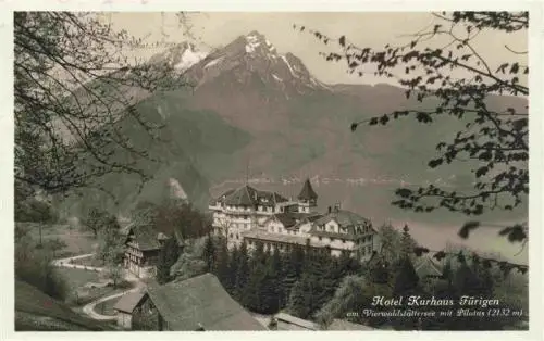 AK / Ansichtskarte  Fuerigen_Stansstad_NW Hotel Kurhaus Vierwaldstaettersee Alpen