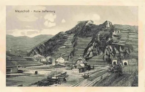 AK / Ansichtskarte 73961479 Mayschoss_Ahr Panorama mit Ruine Saffenburg