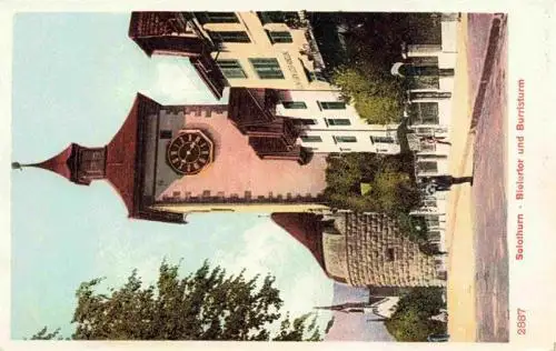AK / Ansichtskarte  Solothurn_Soleure_SO Bielertor und Burristurm