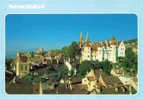 AK / Ansichtskarte  Neuchatel_NE Blick ueber die Altstadt Schloss