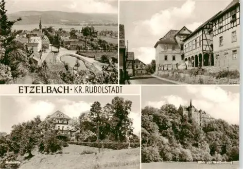 AK / Ansichtskarte 73961574 Etzelbach__Uhlstaedt-Kirchhasel_Thueringen Teilansichten Heilstaette Blick zur Weissenburg
