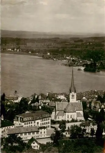 AK / Ansichtskarte  ZUG__Zugersee_ZG Fliegeraufnahme Militaerpost