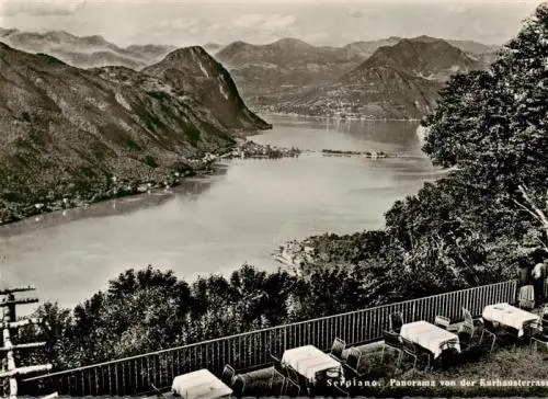 AK / Ansichtskarte  Serpiano_Lugano_TI Blick von der Kurhausterrasse