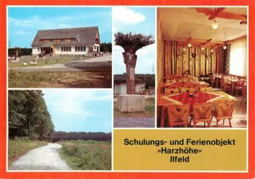 AK / Ansichtskarte  Ilfeld_Suedharz Schulungs und Ferienobjekt Harzhoehe Gastraum Panorama Monument