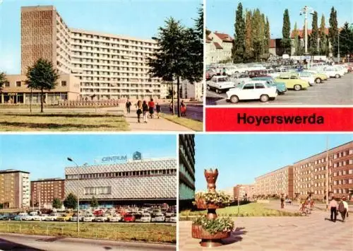 AK / Ansichtskarte  Hoyerswerda Wilh Pieck Str Platz der Roten Armee Centrum Warenhaus Liselotte Herrmann Strasse