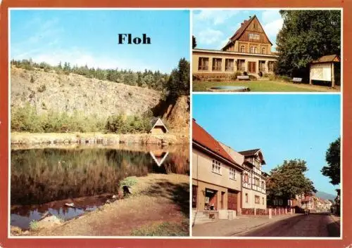 AK / Ansichtskarte 73961652 Floh-Seligenthal_Thueringen Bergsee Platz der Jungen Pioniere Ortsmotiv