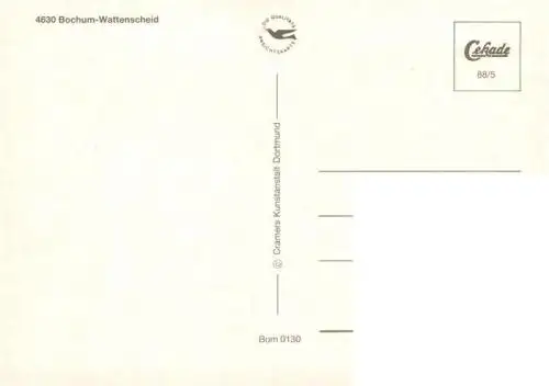 AK / Ansichtskarte 73961663 Bochum Rathaus Wattenscheid Helfs Hof Fliegeraufnahme Freilichtbuehne Taufstein Fussgaengerzone