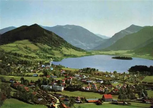 AK / Ansichtskarte  Schliersee Panorama Blick gegen Brecherspitze und Jaegerkamp