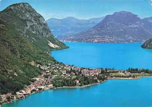 AK / Ansichtskarte  Melide_Lago_di_Lugano Fliegeraufnahme