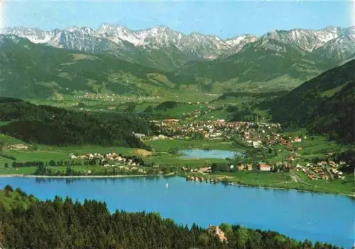 AK / Ansichtskarte 73961704 Buehl_Alpsee_Immenstadt_Allgaeu Panorama mit den beiden Alpseen Allgaeuer Alpen