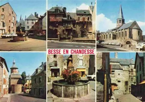 AK / Ansichtskarte  Besse-en-Chandesse_63_Puy-de-Dome Vieille fontaine Beffroi vieilles maisons Fontaine Eglise
