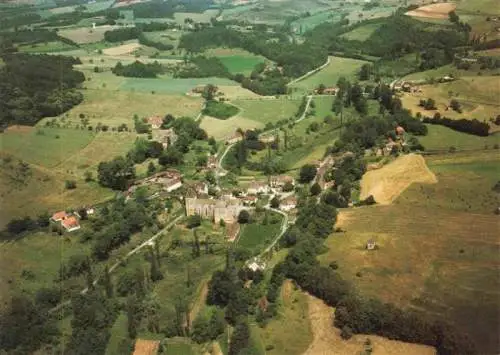 AK / Ansichtskarte  Paunat Le Bourg et son Eglise Notre Dame de l'Assomption vue aérienne