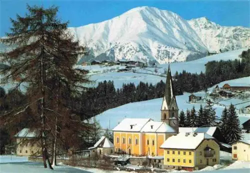 AK / Ansichtskarte 73961733 Terenten_Vintl_Suedtirol Ansicht mit Kirche Winterlandschaft Pustertal