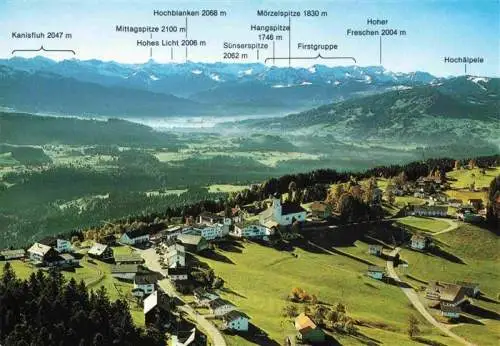 AK / Ansichtskarte 73961737 Sulzberg_Vorarlberg_AT Panorama Bregenzerwald Alpen