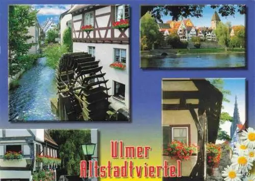AK / Ansichtskarte 73961739 ULM__Donau Ulmer Altstadtviertel Wasserrad Partie an der Donau