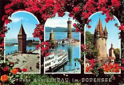 AK / Ansichtskarte 73961745 LINDAU__Bodensee Hafenpromenade Leuchtturm Altstadt