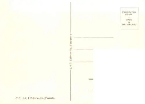 AK / Ansichtskarte  LA_CHAUX_-DE-FONDS_NE Panorama 