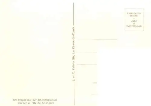 AK / Ansichtskarte  Erlach_Bielersee_BE mit der St Petersinsel