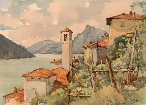 AK / Ansichtskarte  Gandria_Lago_di_Lugano Panorama