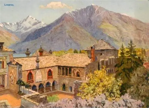 AK / Ansichtskarte  LOCARNO_Lago_Maggiore_TI Kloster Gemaelde