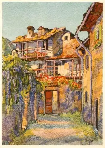 AK / Ansichtskarte  Minusio_TI Ortsmotiv Gemaelde