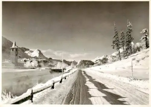 AK / Ansichtskarte  Sils_Baselgia_GR Maloja Passstrasse