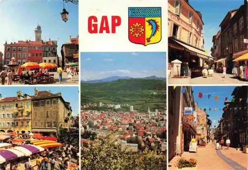 AK / Ansichtskarte  Gap_05_Hautes-Alpes Panorama Motive Stadtzentrum Marktplatz Fussgaengerzone