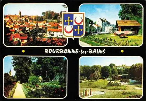 AK / Ansichtskarte  Bourbonne-les-Bains_52_Haute-Marne Vue générale Résidence du Parc Golf miniature Parc de l'Hôtel de Ville