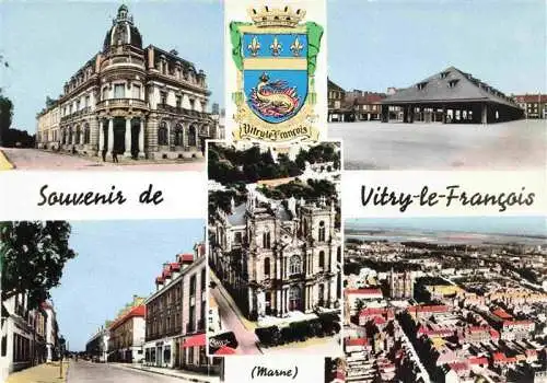 AK / Ansichtskarte  Vitry-le-Francois_51_Marne Centre de la ville Basilica vue aérienne