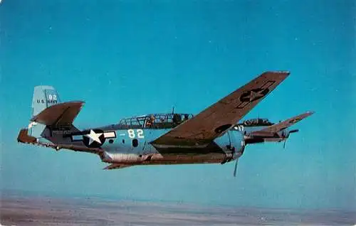 AK / Ansichtskarte  Flugzeuge_WK2 Grumman TBM Avenger U.S. Navy s Standart Torpedo Bomber