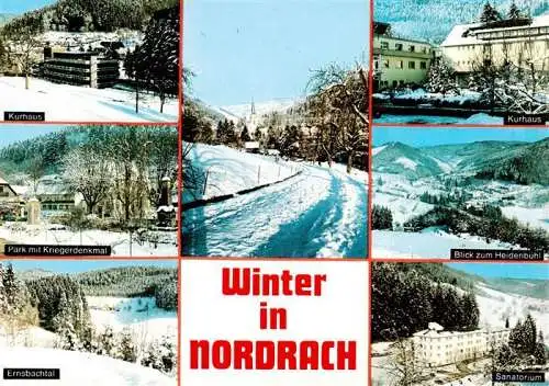 AK / Ansichtskarte 73961886 Nordrach Kurhaus Park Ernsbachtal Heidenbuehlblick Sanatorium