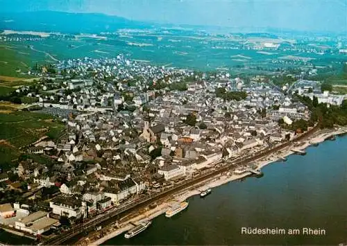 AK / Ansichtskarte  RueDESHEIM_am_Rhein Fliegeraufnahme